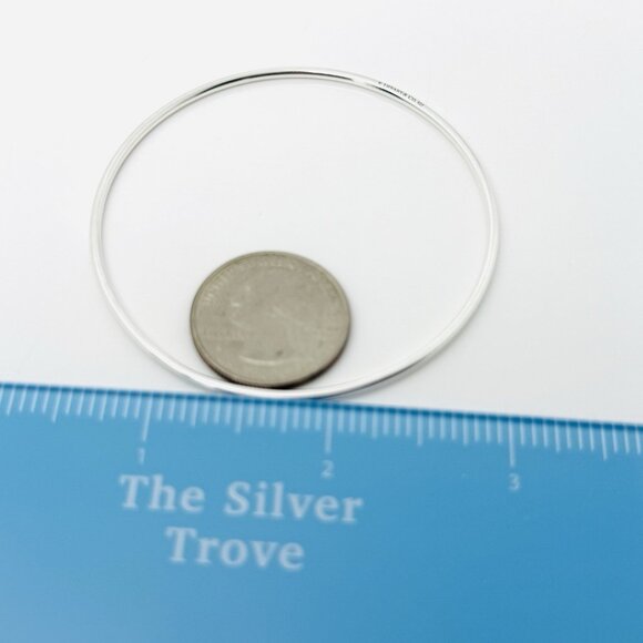 Tiffany & Co Wire Bangle Stacking Bracelet in Sterling Silver AUTHENTIC - Picture 5 of 6